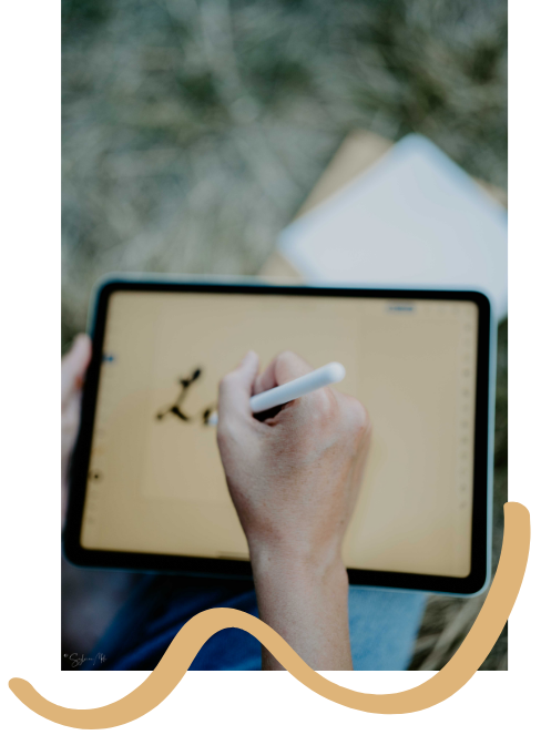 Création de typographie sur tablette